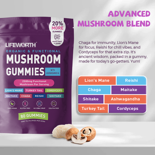 Organic Mushroom Adult Gummies