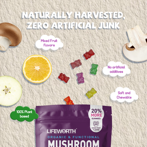 Organic Mushroom Adult Gummies