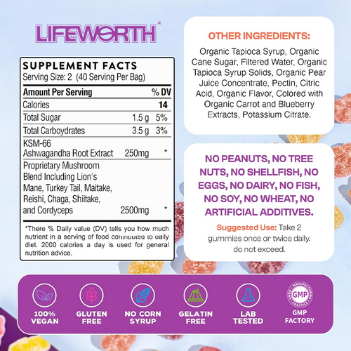 Organic Mushroom Adult Gummies